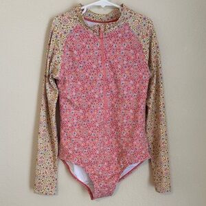 Cotton On Kids Floral Long Sleeve Swimsuit